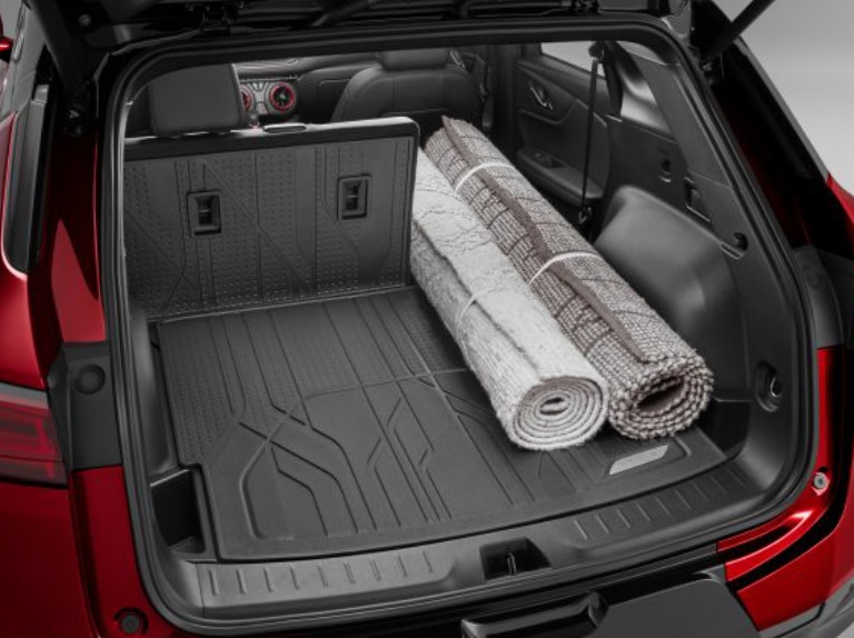 Integrated Cargo Area Liner in Jet Black with Chevrolet Script/