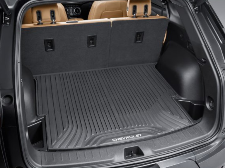 Premium All-Weather Cargo Area Mat in Jet Black with Chevrolet Script/