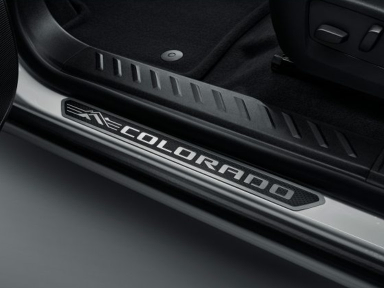 Front Door Sill Plates with Colorado Script/