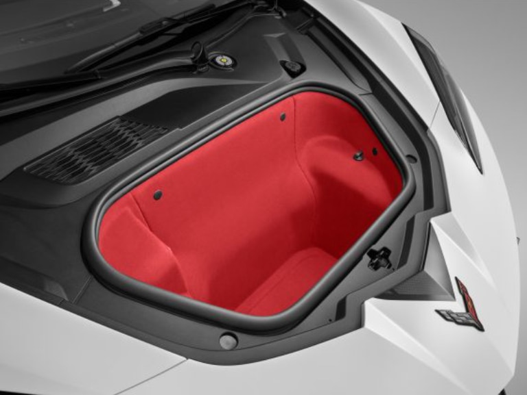 Front and Rear Trunk Sueded Microfiber Trim Panel Kit in Adrenaline Red/