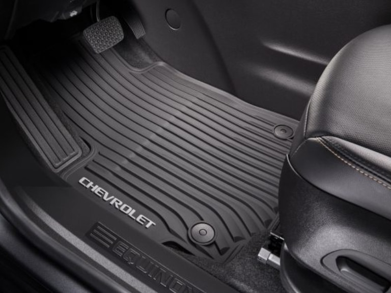 First-Row Premium All-Weather Floor Mats in Jet Black with Chevrolet Script/
