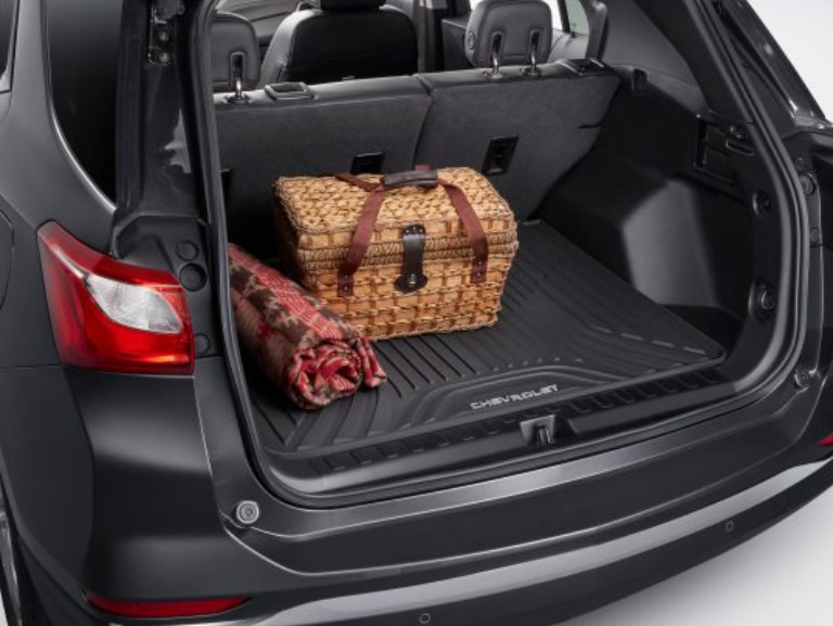 Premium All-Weather Cargo Area Mat in Jet Black with Chevrolet Script/