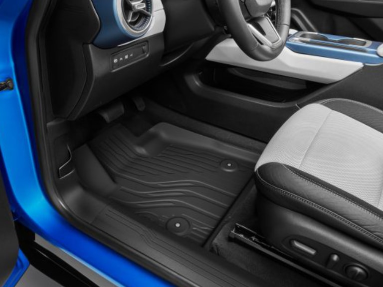 First- and Second-Row Premium All-Weather Floor Liners in Jet Black with Bowtie Logo/