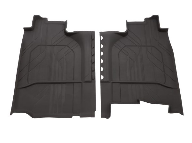 Crew Cab Second-Row Interlocking Premium All-Weather Floor Liner in Very Dark Atmosphere/