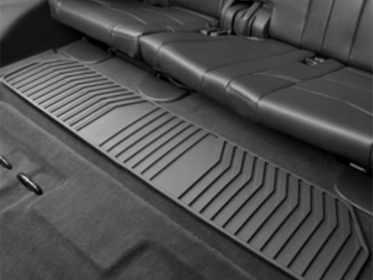 Third-Row One-Piece Premium All-Weather Floor Mat in Jet Black/