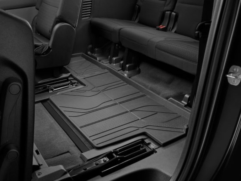 Third-Row Interlocking Premium All-Weather Floor Liner in Jet Black (for Models with Second-Row Bench Seat)/