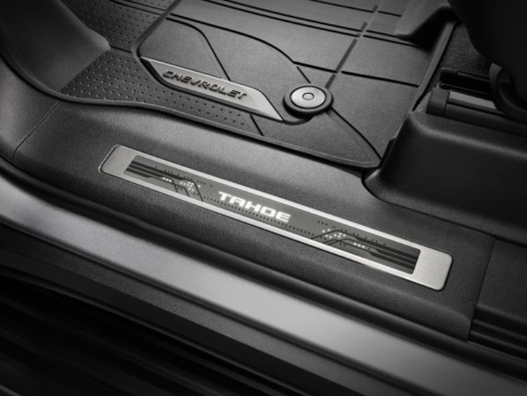 Illuminated Front and Rear Door Sill Plates with Tahoe Script/