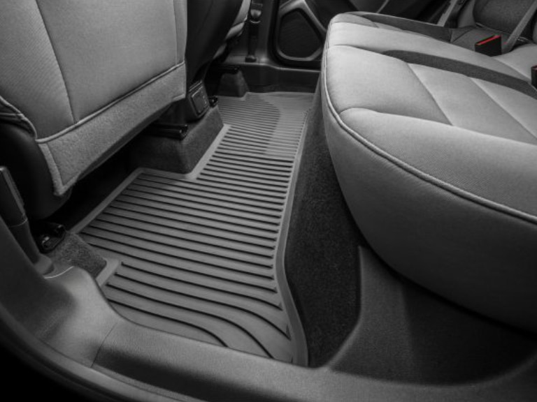First- and Second-Row Premium All-Weather Floor Mats in Jet Black with Chevrolet Script for FWD Models/