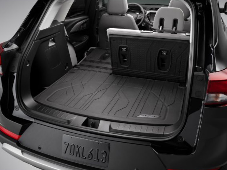 Integrated Cargo Liner in Jet Black with Chevrolet Script/