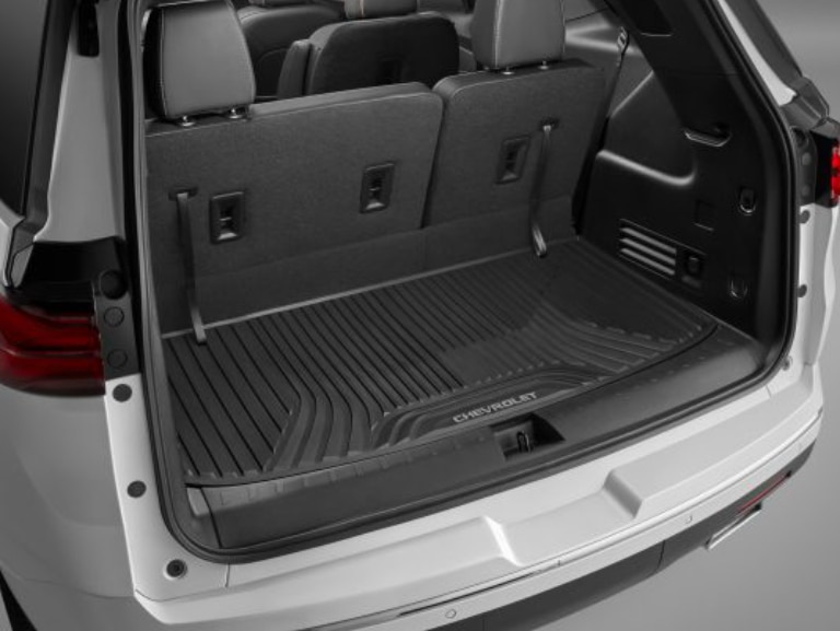 Premium All-Weather Cargo Area Mat in Jet Black with Chevrolet Script/