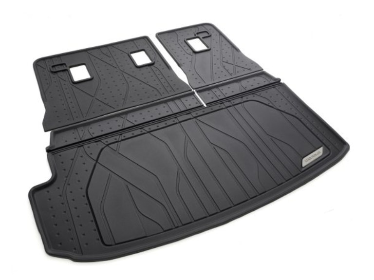 Integrated Cargo Liner in Jet Black with Chevrolet Script (for models with Automatic Folding Seat)/