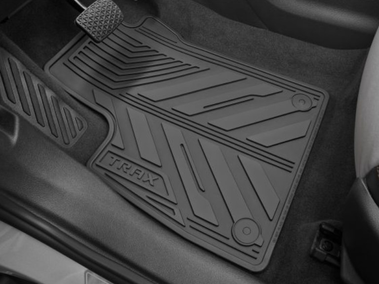 First- and Second-Row All-Weather Floor Mats in Jet Black/