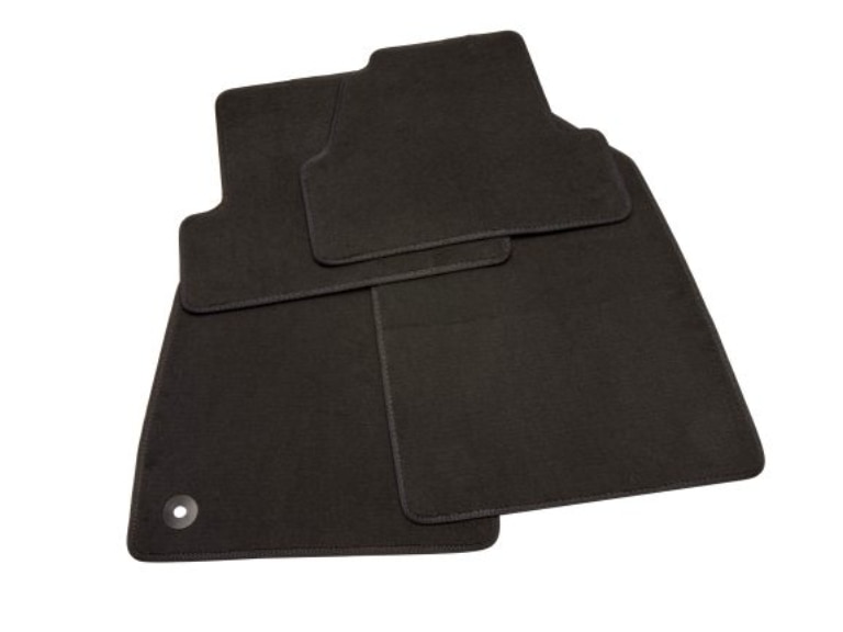 First- and Second-Row Carpeted Floor Mats in Ebony/
