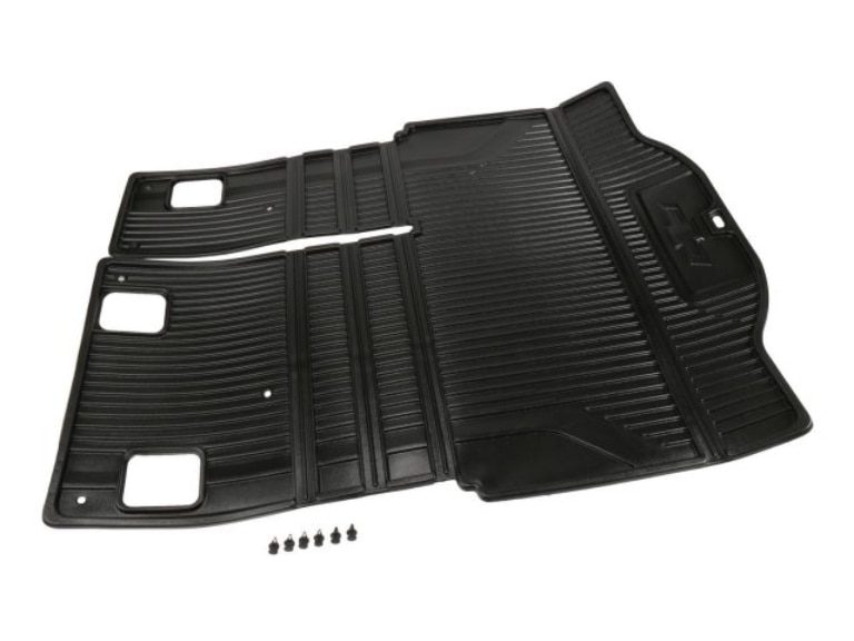 Premium All-Weather Cargo Area Tray in Jet Black with Bowtie Logo/