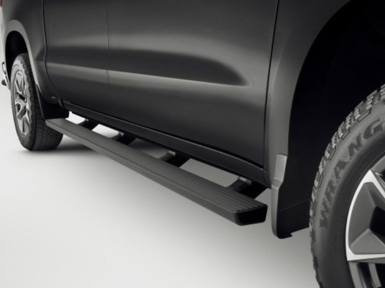 Crew Cab Work Step Assist Steps in Black/